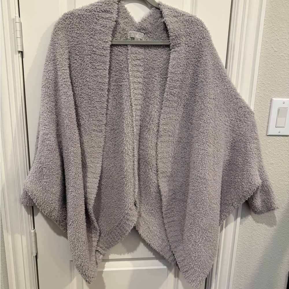 Barefoot Dreams Soft Gray Poncho